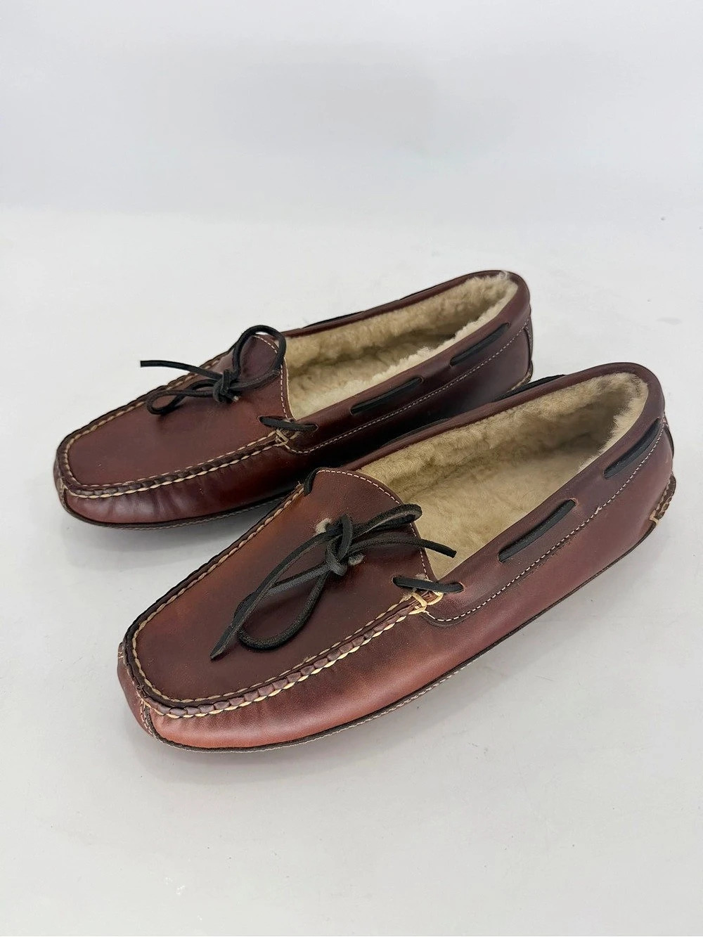 L.L.Bean Bison Double Sole Slipper Shearling Lined Men’s Size 11 New